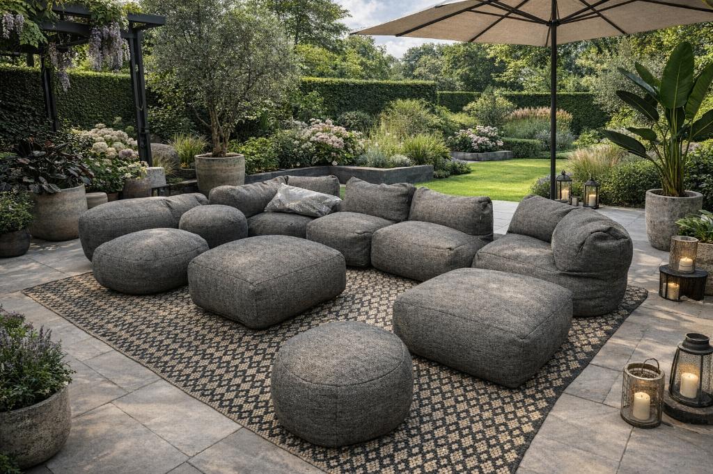 EXCLUSIEVE DEMO LOUNGE TUINSETS – MAYA LIVING, Ophalen, Bank, 6 zitplaatsen, Teakhout