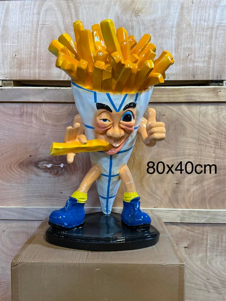 Friet Zak Reclamebeeld Snack Bar, Ophalen, Nieuw