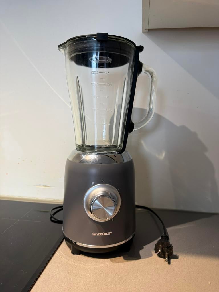 Silvercrest blender antraciet + doos, Ophalen, Zo goed als nieuw, Blender