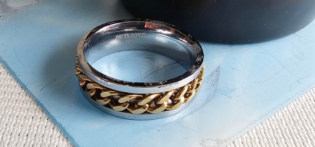 Outlaws Spinner Ring - Maat 12, Gebruikt, IJzer of Staal, Ophalen of Verzenden, Kleiner dan 17