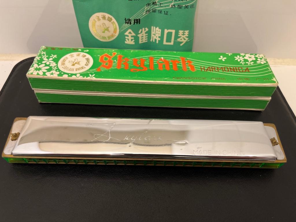 Skylark Harmonica Made in China Mondharmonica, Ophalen of Verzenden, Zo goed als nieuw, Met koffer of doosje