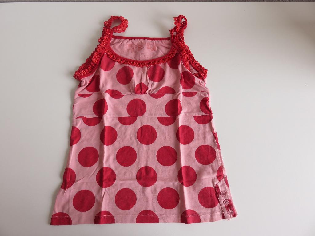 RFG Rags for girls topje met ballen stippen xl 164 rood roze, Meisje, Ophalen of Verzenden, Zo goed als nieuw, Rfg