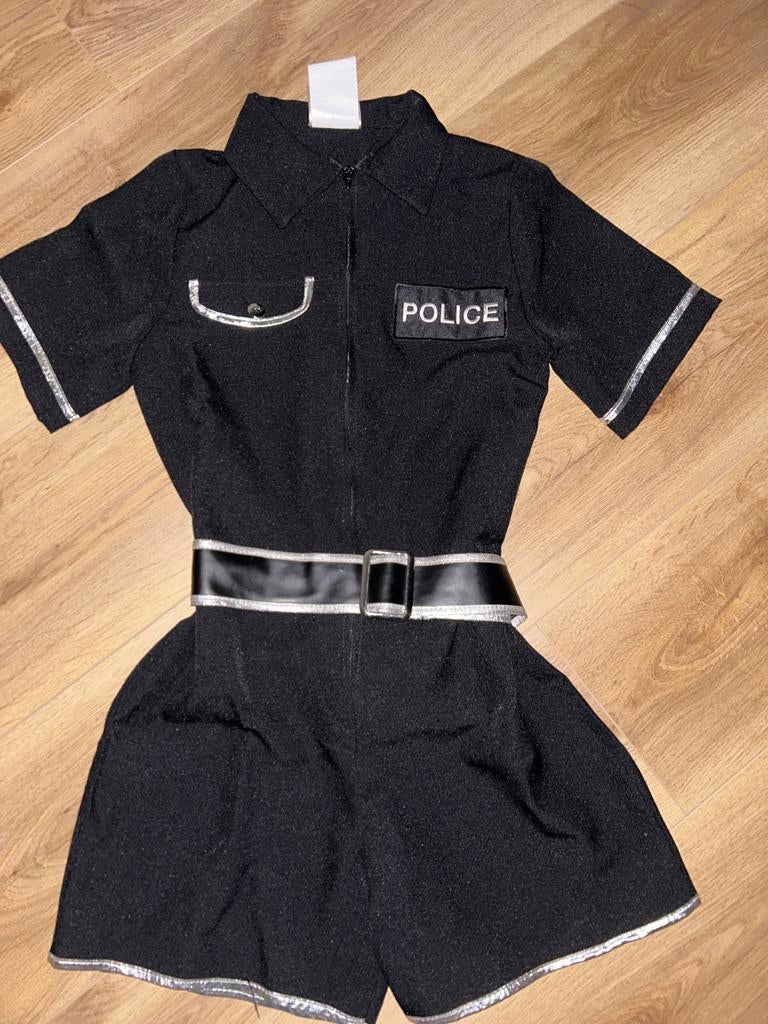 Politiepakje carnaval/verkleden - Maat 152, Ophalen of Verzenden, Gebruikt, 146 t/m 152, Meisje