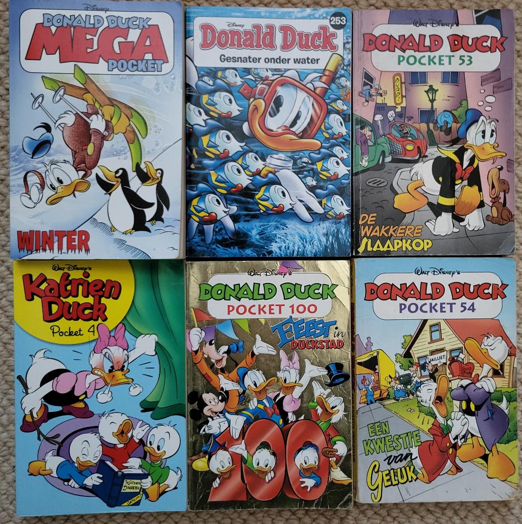 Donald Duck pockets/stripboeken te koop, Boeken, Stripboeken, Meerdere stripboeken, Ophalen, Zo goed als nieuw, Walt Disney’s