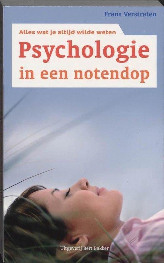 Frans Verstraten - Psychologie in een notendop, Ophalen of Verzenden, Zo goed als nieuw