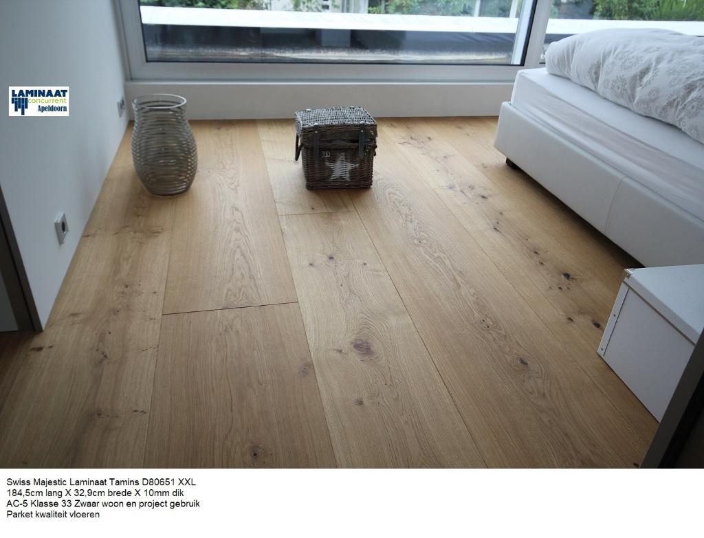 Laminaat Tamims Oak 184,5cm X 32,9cm brede X 10mm dik, Bruin, 75 m² of meer, Nieuw, Laminaat