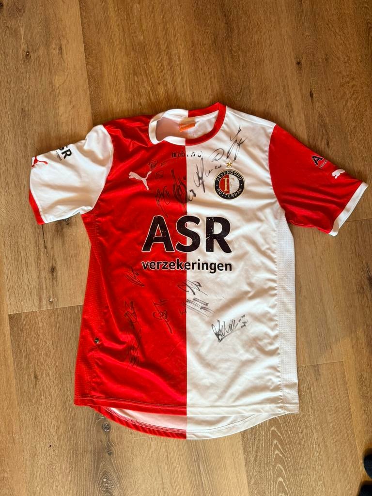 Feyenoord shirt met handtekeningen maat 176, Ophalen of Verzenden, Zo goed als nieuw, Feyenoord, Shirt
