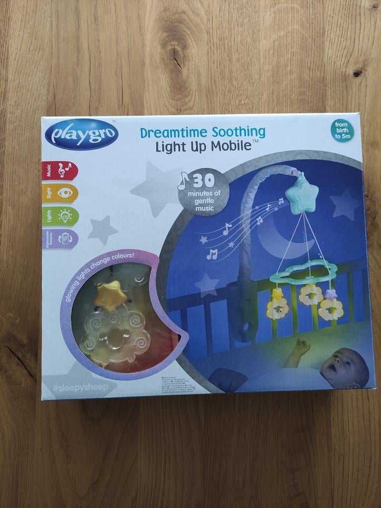 Playgro Mobiel - Nieuw in doos, Ophalen of Verzenden, Nieuw, Mobiel, Met licht