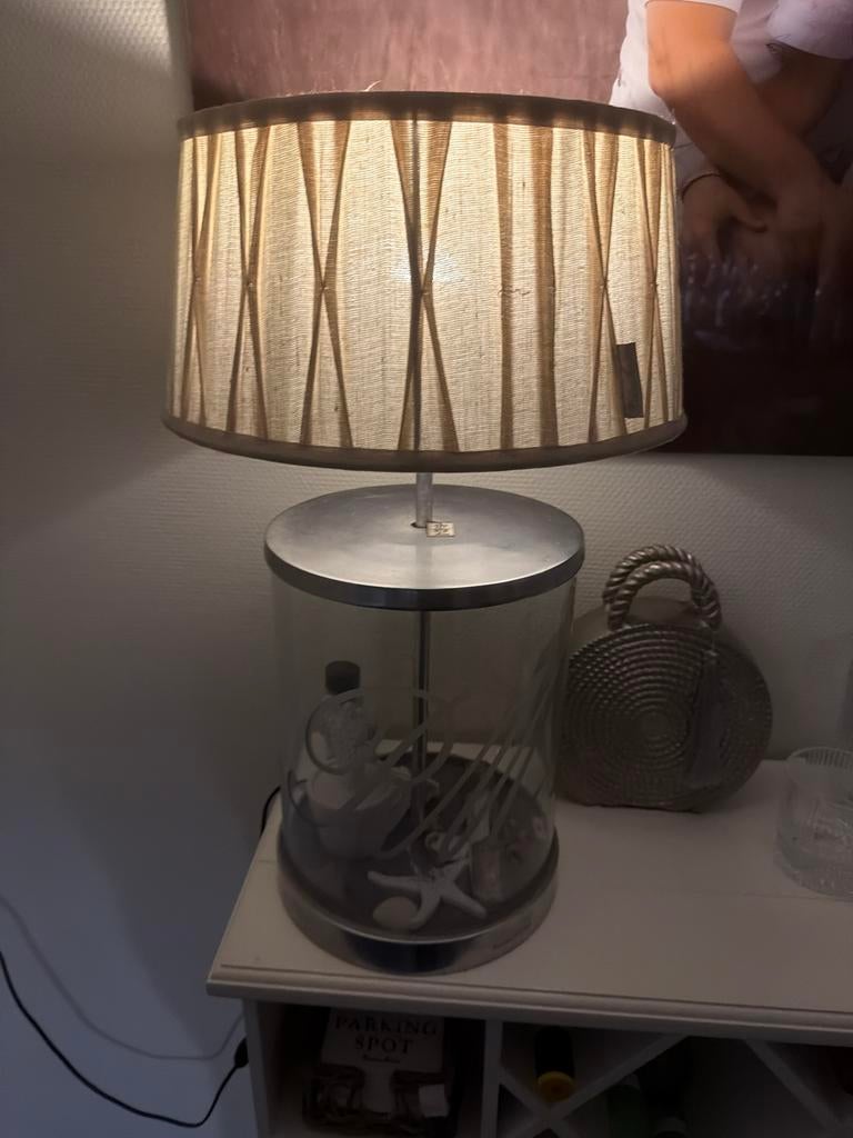 Riviera Maison RM glazen display lamp, Ophalen, Gebruikt, Glas, Minder dan 100 cm