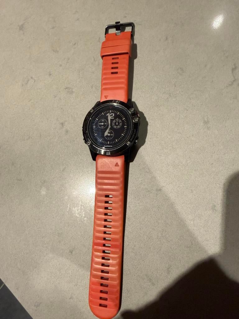 Garmin Fenix 5X Sapphire - Topstaat + Extra Bandjes!, Ophalen of Verzenden, Waterdicht, Afstand, Zo goed als nieuw