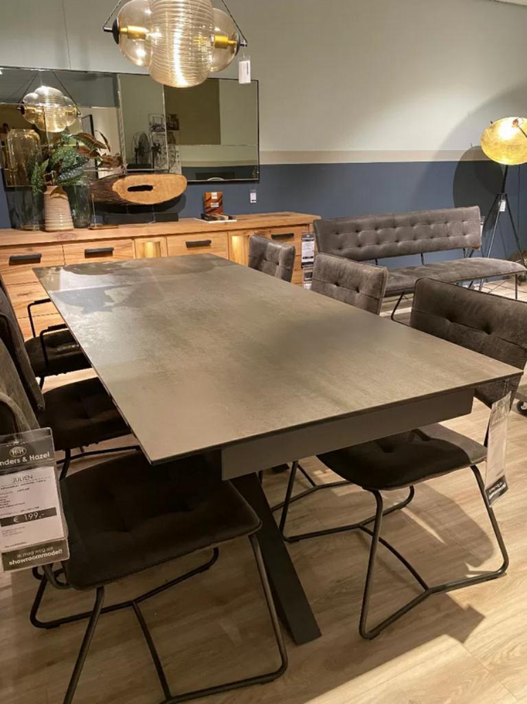 Eetkamertafel Multi, Industrieel, modern, 200 cm of meer, 50 tot 100 cm, Zo goed als nieuw