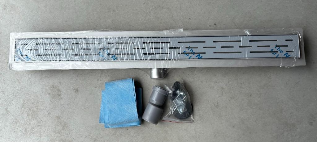 RVS Douchegoot 80cm–Douchedrain Inloopdouche–Nieuw in Doos, Verzenden, Nieuw, Rvs, Douche