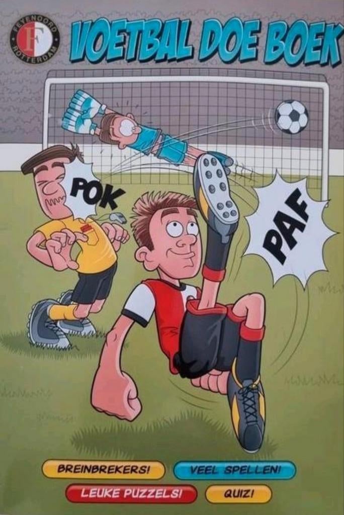 Voetbal Doe Boek - Feyenoord Puzzelplezier!, Ophalen of Verzenden, Zo goed als nieuw, Feyenoord Rotterdam N.V., Denksport