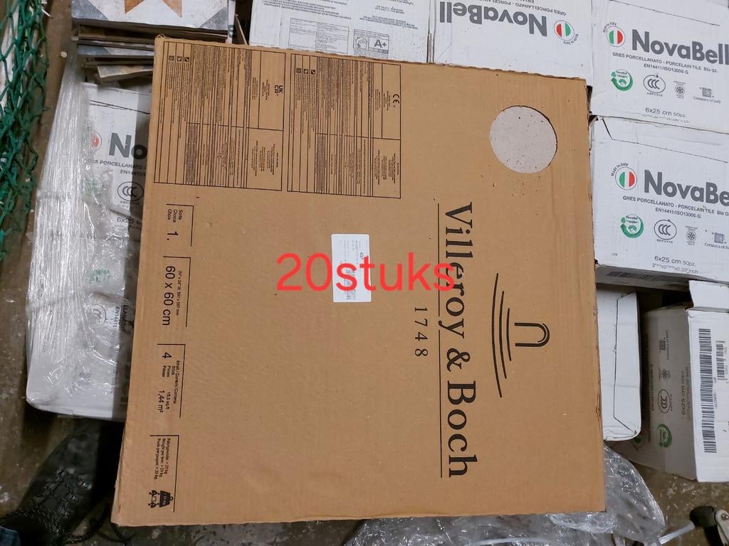 Villeroy en boch 60x60, Ophalen, 60 cm of meer, Nieuw, Minder dan 5 m²