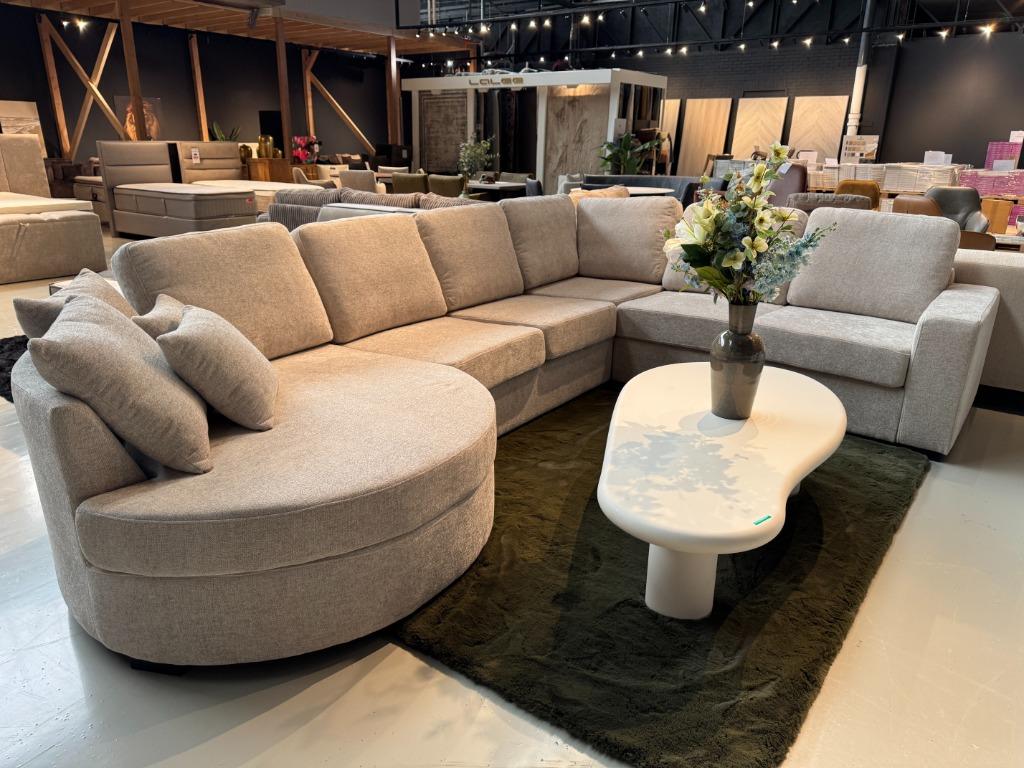 Direct leverbaar| Boucle U-bank | cirkel eiland | Utrecht, Ophalen, Info@trendvortex.com, 125 tot 150 cm, 4131 NH