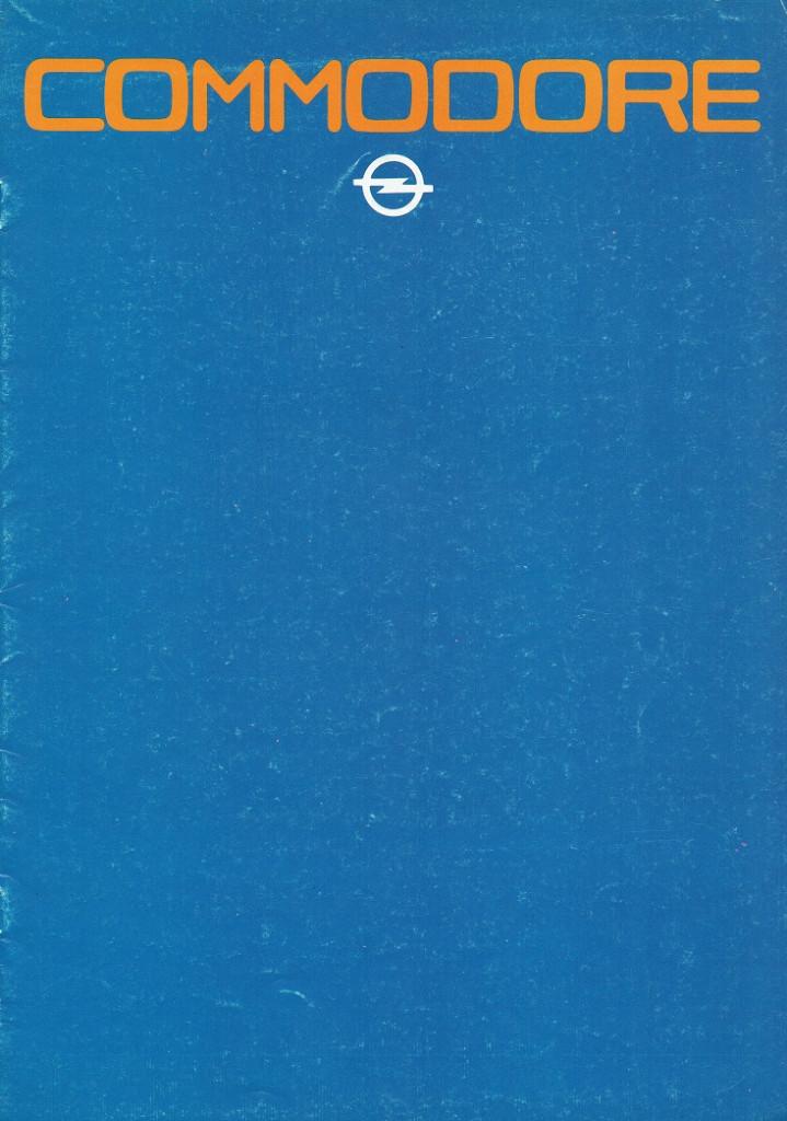 Folder Opel Commodore (Engelse uitgave - 1980), Verzenden, Gelezen, Opel
