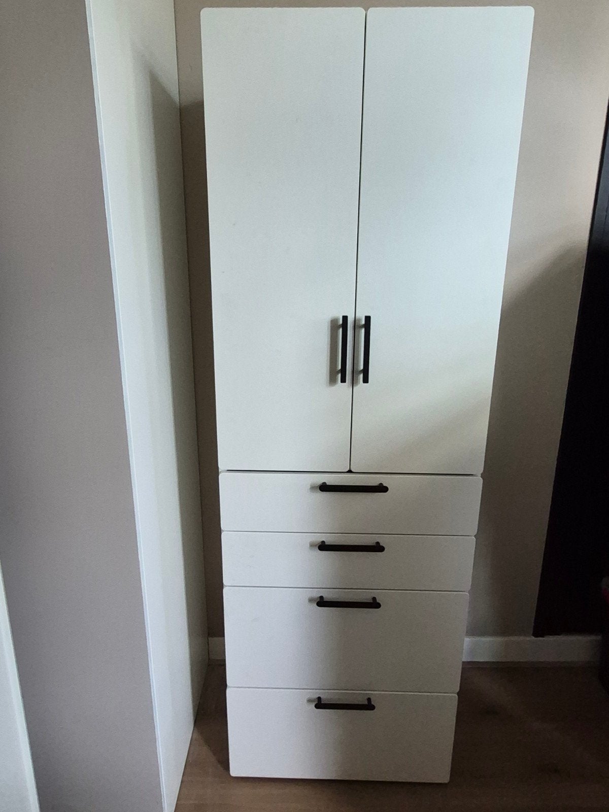 Småstad/Platsa kledingkast Ikea, Ophalen, 100 tot 150 cm, 150 tot 200 cm, Met hangruimte