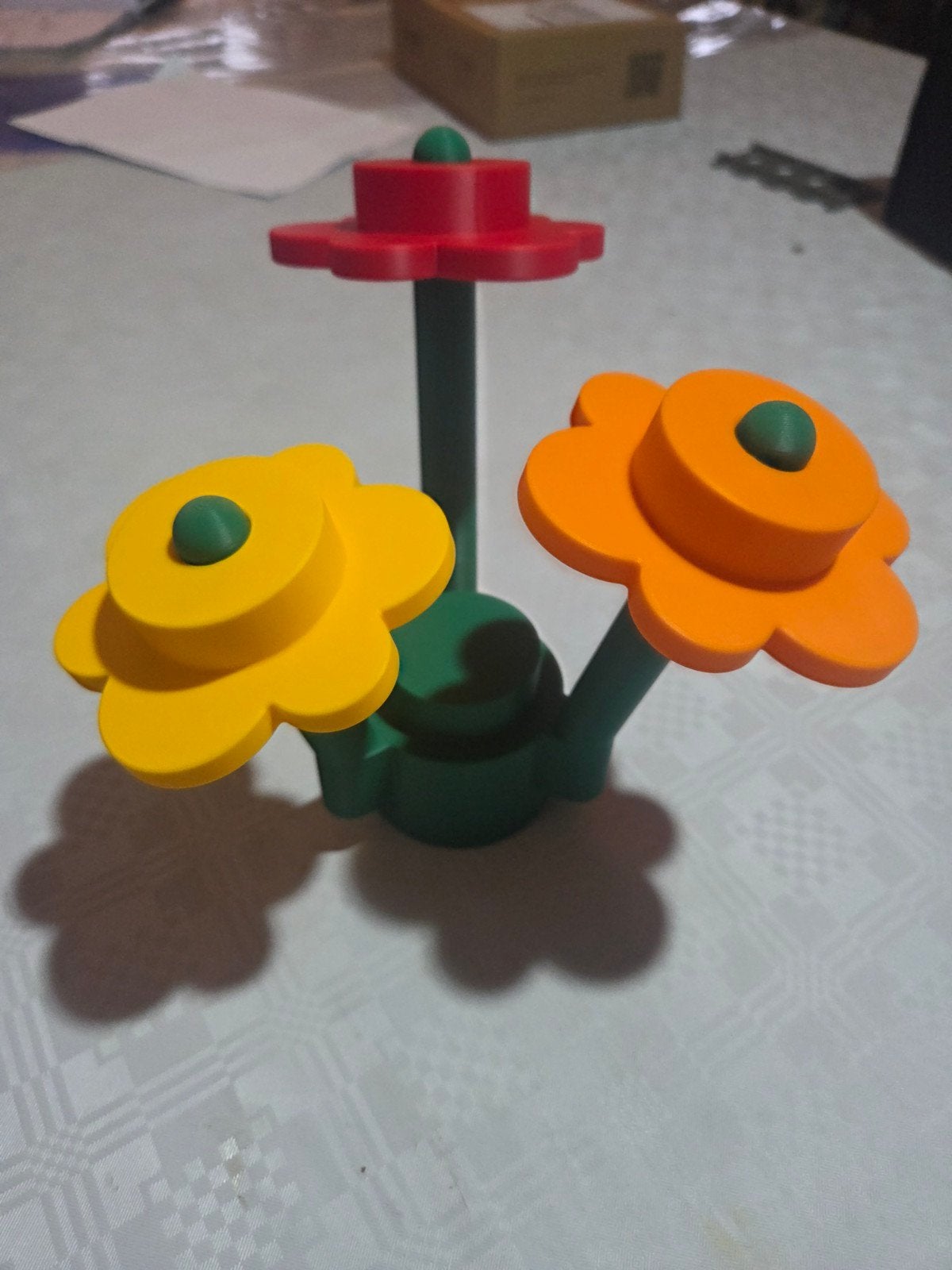 Grote 3D geprinte LEGO bloem decoratie 19cm hoog, Ophalen of Verzenden, Nieuw
