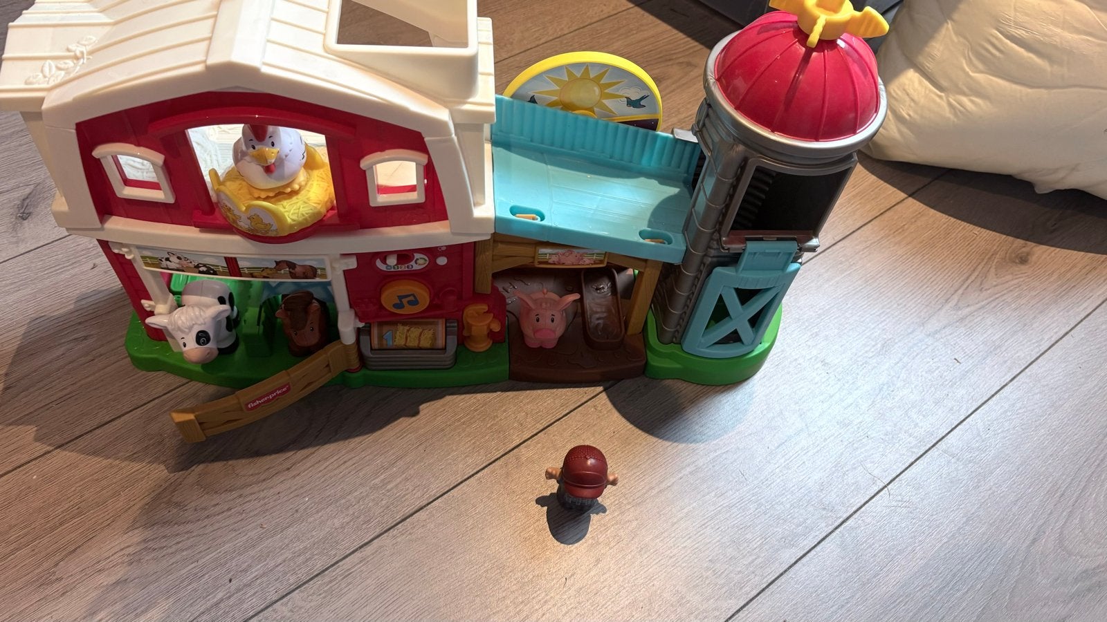 Fisher-Price Speelboerderij met Geluid en Figuren, Ophalen, Zo goed als nieuw, Speelset, Met geluid