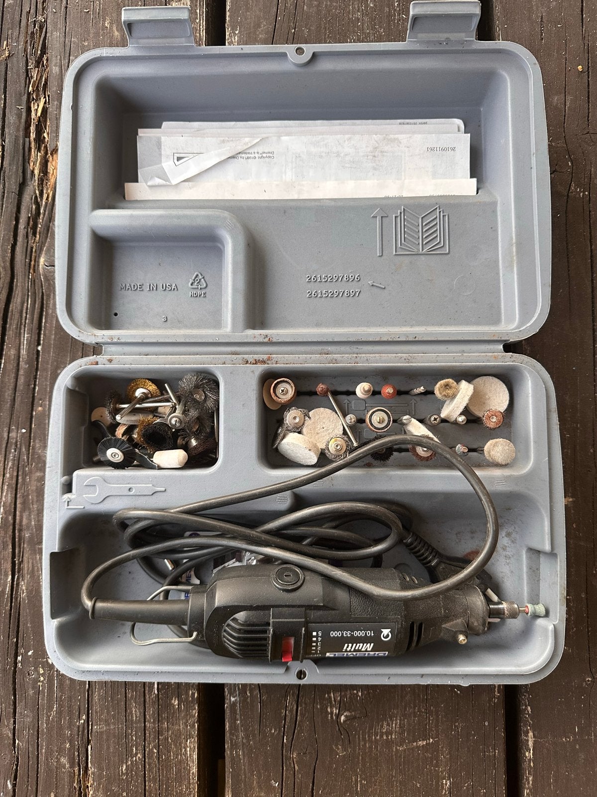 Dremel multitool met veel accessoires en koffer, Ophalen of Verzenden, Gebruikt
