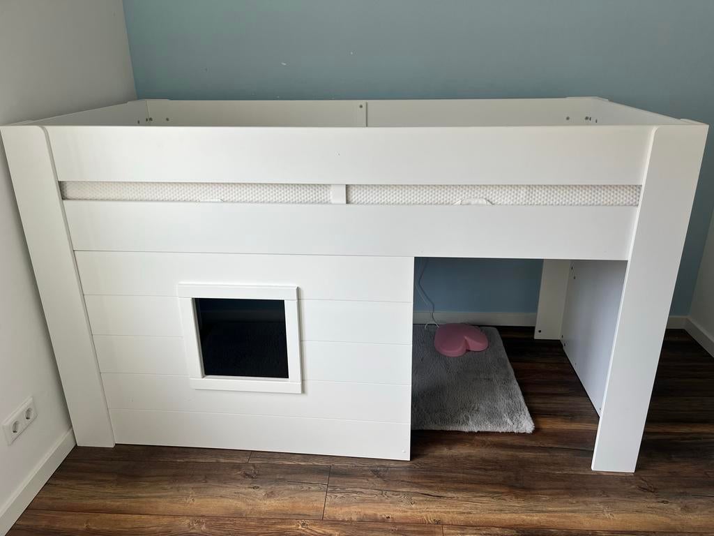 halfhoogslaper incl matr met speelruimte 90x200, Ophalen, Gebruikt, 90 cm, Eenpersoons