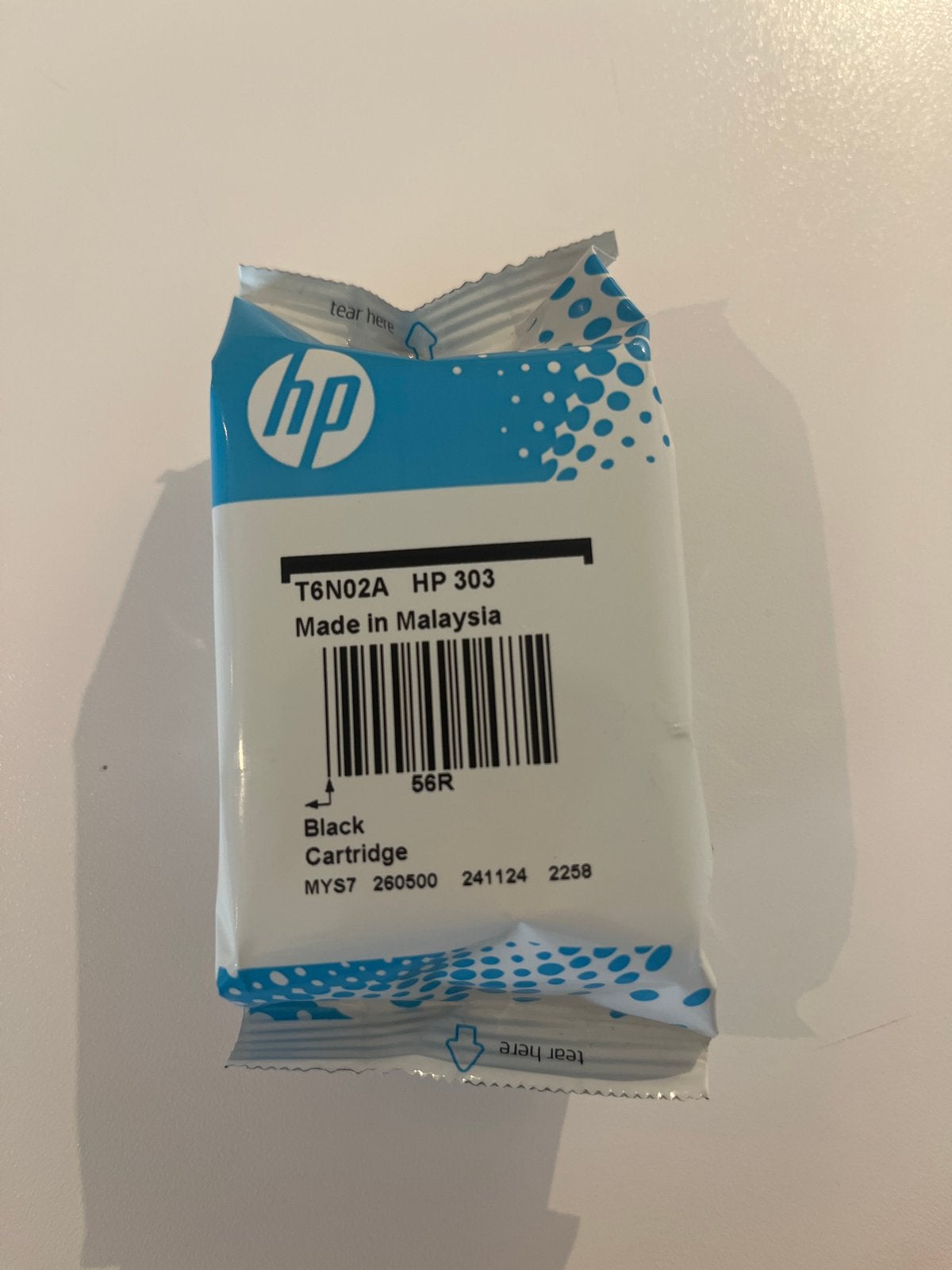 Nieuwe HP 303 Zwarte Inkt Cartridge (T6N02A), Ophalen, Nieuw, Cartridge