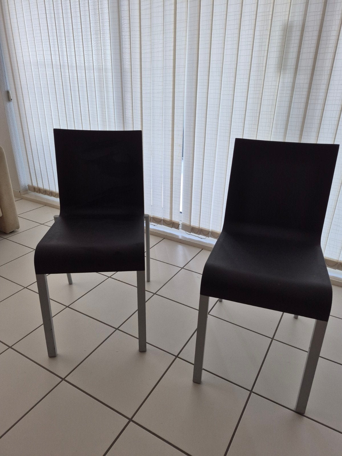 Vitra .03 stoelen - Set van 2 design stoelen, Ophalen, Gebruikt, Twee, Zwart