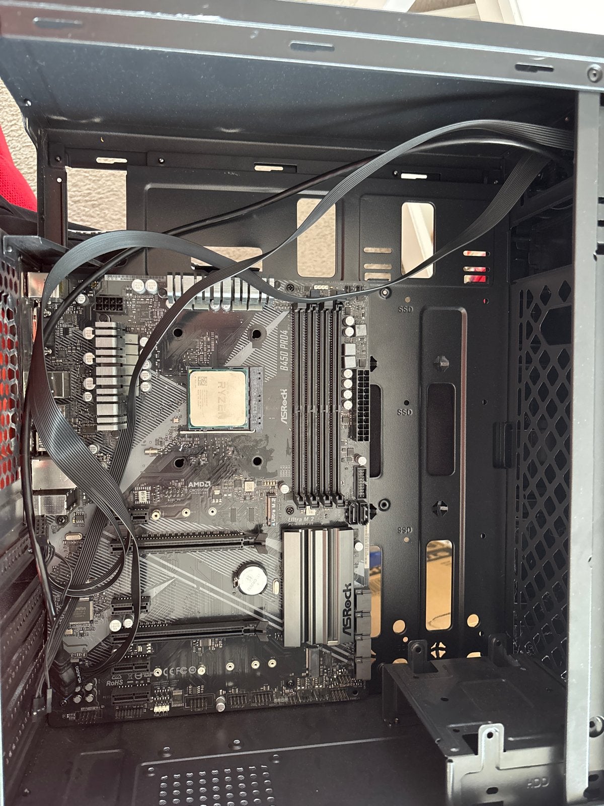 ASRock B450 Pro4 Moederbord met AMD Ryzen 5 2400X Processor, Ophalen of Verzenden, Gebruikt, 4-core, 3 tot 4 Ghz