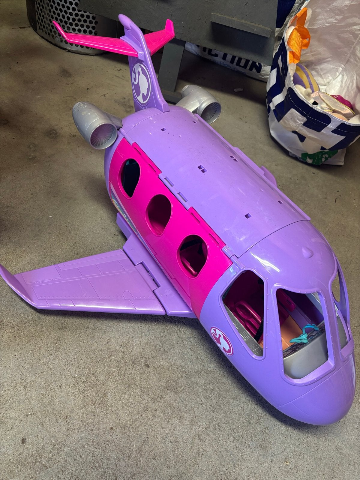 Barbie Dreamplane vliegtuig | Groot speelgoedvliegtuig |, Ophalen of Verzenden, Gebruikt