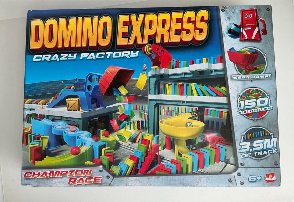 GOLIATH  Domino Express - crazy factory, Ophalen of Verzenden, Zo goed als nieuw, Jongen of Meisje