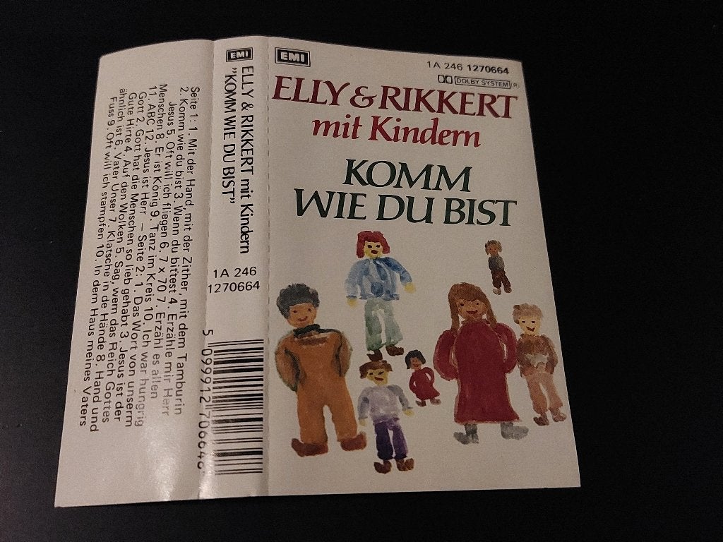 ELLY & RIKKERT mit KINDERN - KOMM WIE DU BIST (MC), 1 bandje, Ophalen of Verzenden, Zo goed als nieuw, Origineel