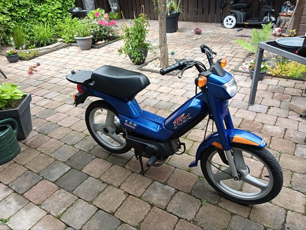 Peugeot Fox Bromfiets - Blauw, Goed Onderhouden, Fietsen en Brommers, Brommers | Puch, Ophalen of Verzenden