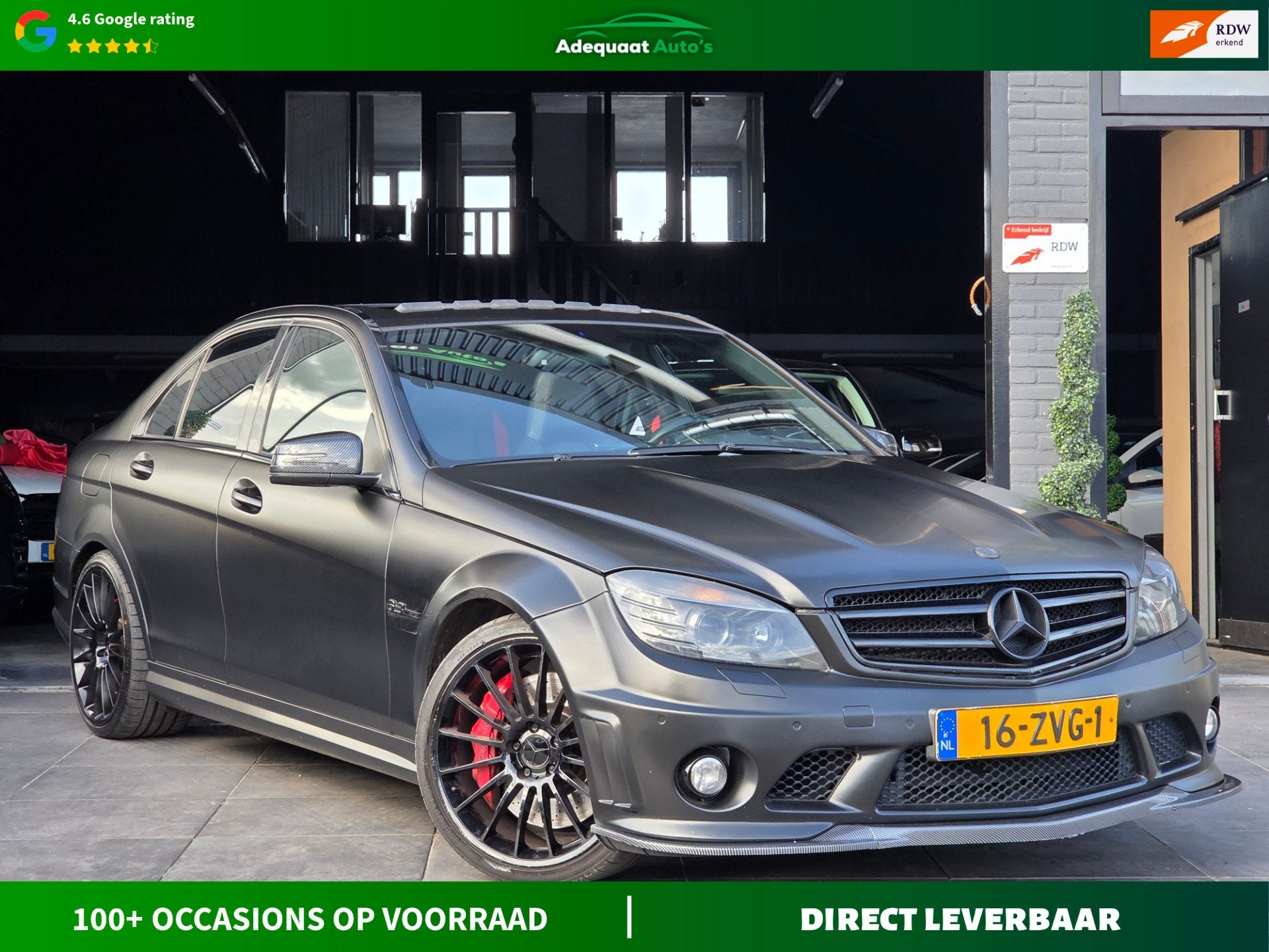 Mercedes-Benz C-klasse AMG 63|Memory|Pano|YoungTimer|Satijn, Auto's, Automaat, Achterwielaandrijving, Leder, Bedrijf