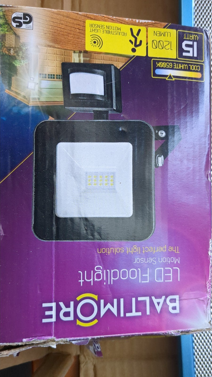 Baltimore LED Floodlight met bewegingssensor 15W 1200 Lumen, Ophalen, Nieuw