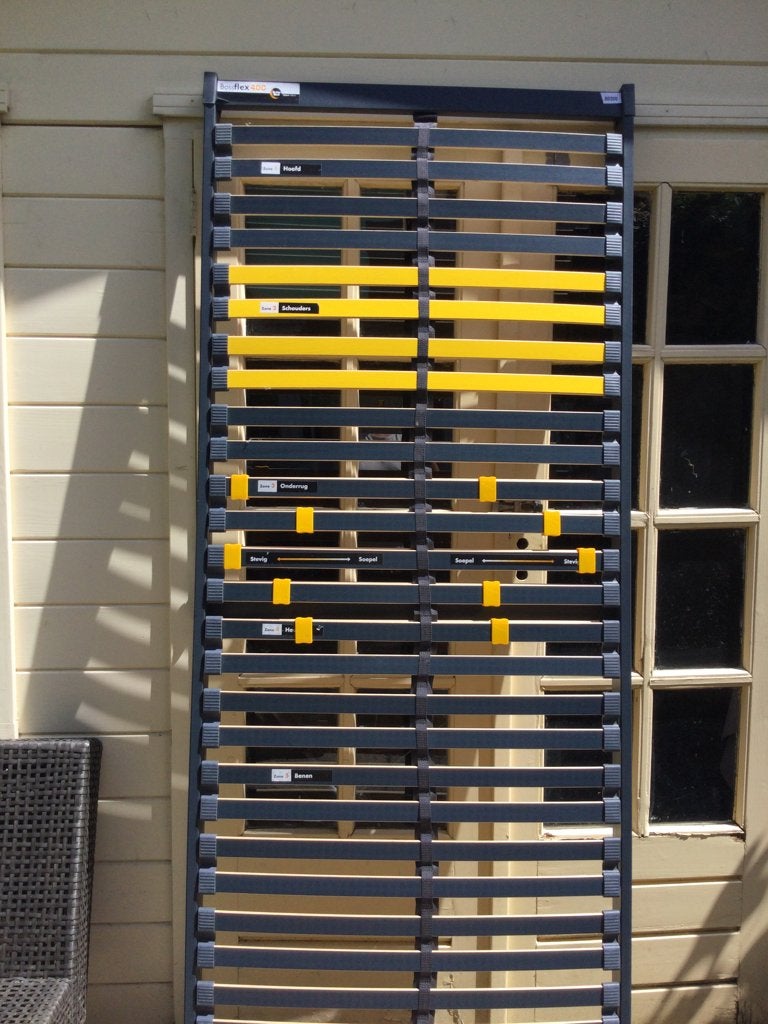 Bossflex lattenbodem, Ophalen, Eenpersoons, Zo goed als nieuw, 80 cm