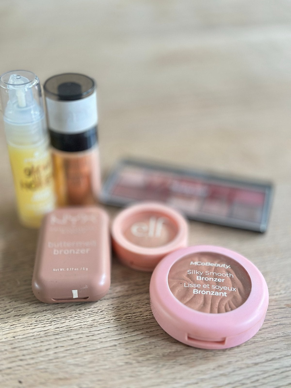 Make-up set: bronzers, primers en oogschaduw, Gebruikt, Overige kleuren, Gehele gezicht, Ophalen of Verzenden