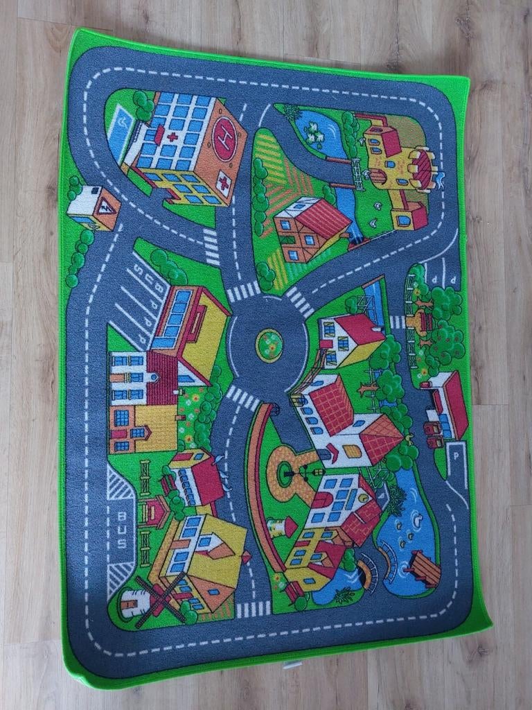 Speelkleed met wegen en gebouwen, Ophalen of Verzenden, Gebruikt