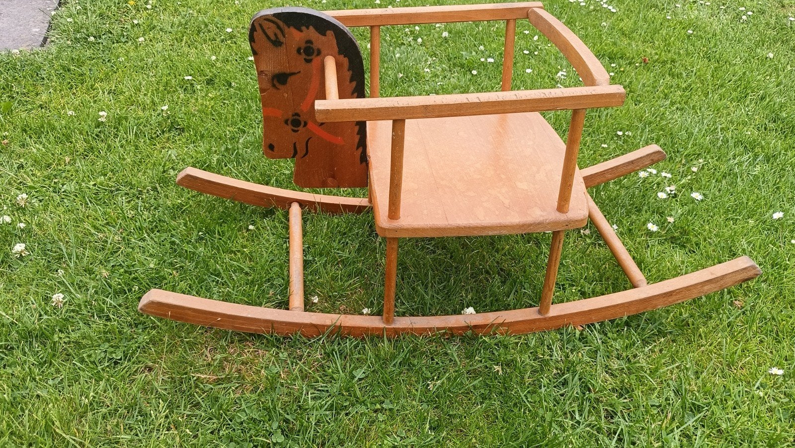 Vintage houten hobbelpaard/schommelstoel voor kinderen, Ophalen of Verzenden, Gebruikt, Jongen of Meisje