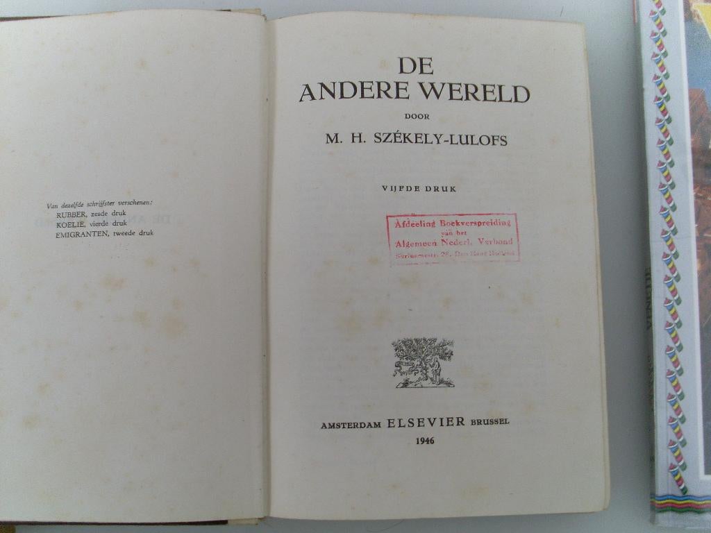 M H Székely Lulofs De andere wereld 1946, Ophalen of Verzenden, Gelezen, Europa overig