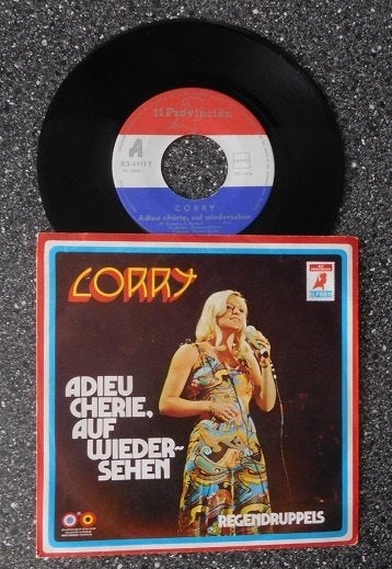 Corry - adieu cherie auf wiedersehen, Ophalen of Verzenden, Zo goed als nieuw, 7 inch, Levenslied of Smartlap
