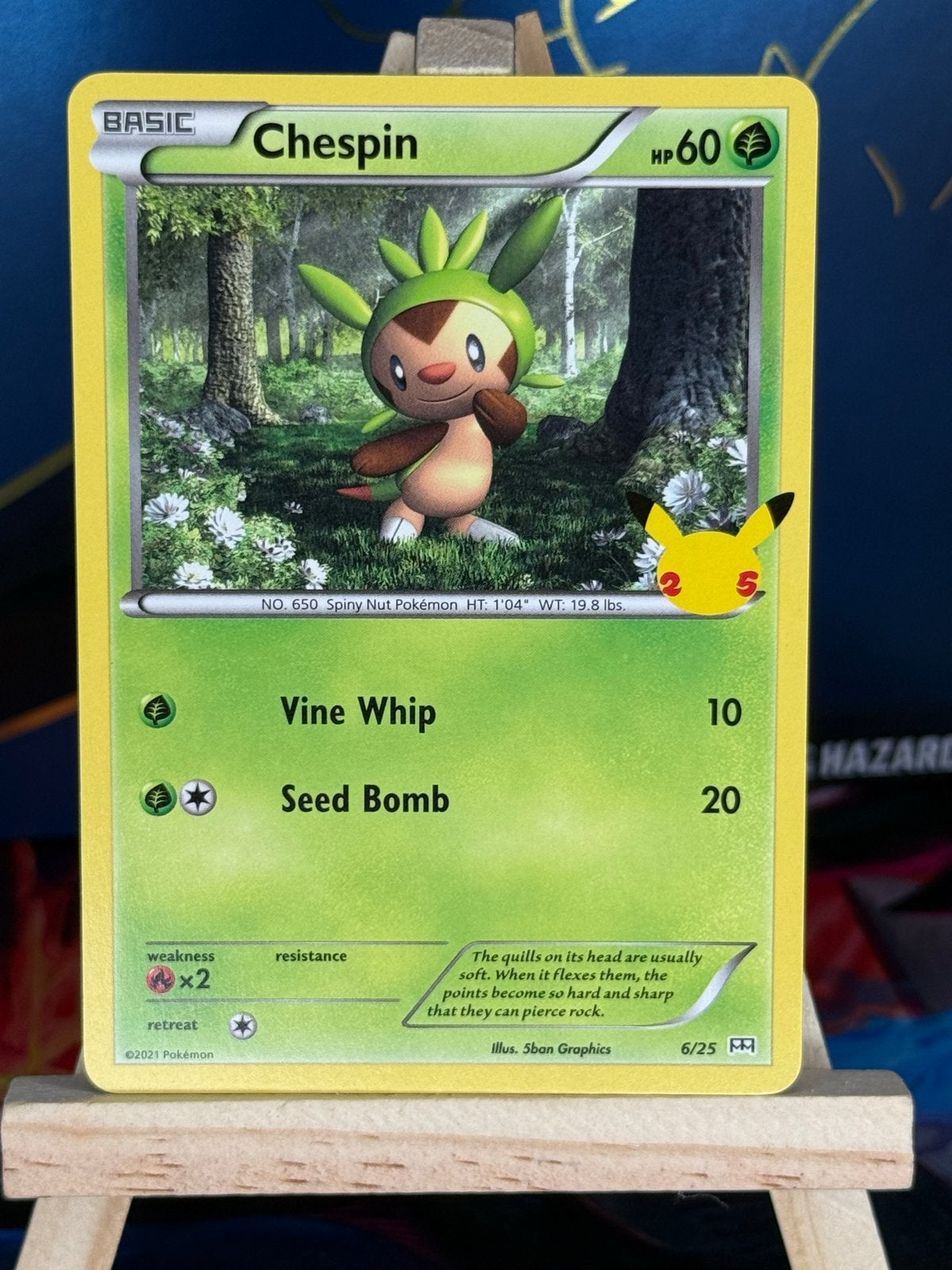 Chespin #6 | Pokemon McDonalds 2021, Ophalen of Verzenden, Zo goed als nieuw, Losse kaart