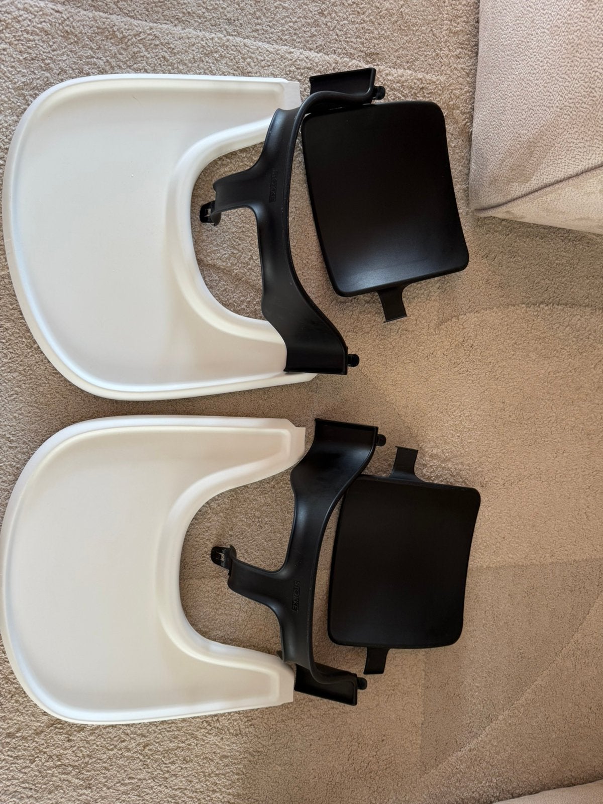 Stokke tripp trapp babyset + tray (prijs p.s.), Kinderen en Baby's, Kinderstoelen, Ophalen, Zo goed als nieuw, Meegroeistoel