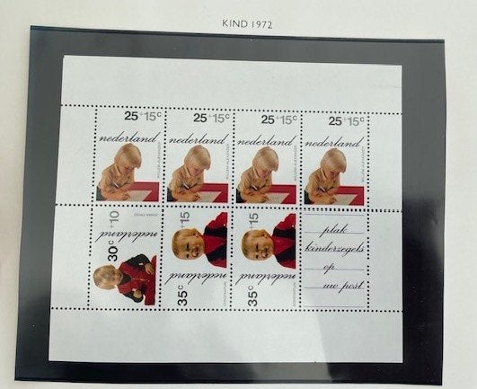1972 Postfris Bloc Kinderzegels NVPH 1024 - Koninklijk Huis, Postzegels en Munten, Ophalen of Verzenden, Na 1940, Postfris