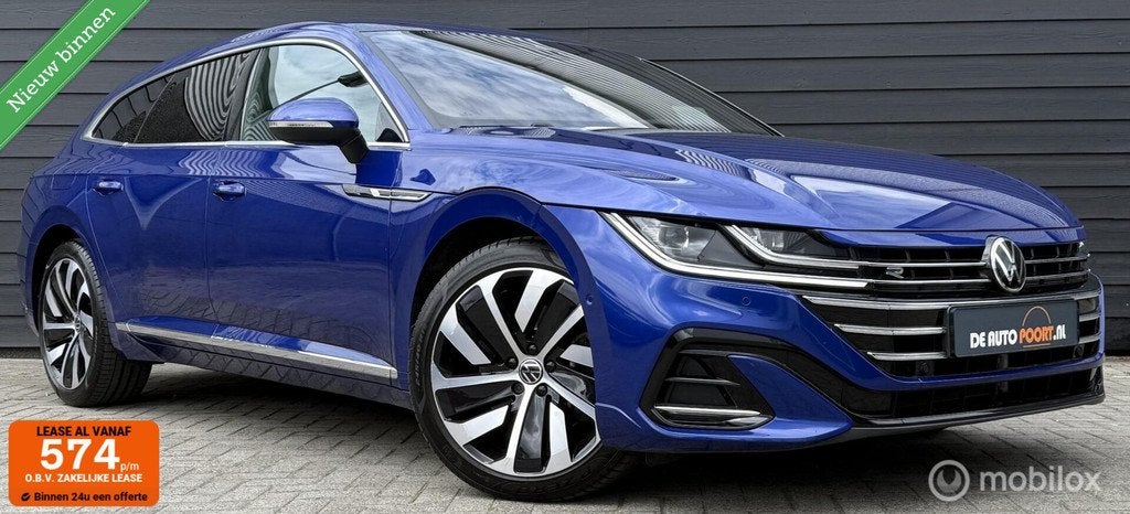 Volkswagen Arteon Shooting Brake 2.0 TSI R-Line 280PK 4Motio, Automaat, Gebruikt, 4 cilinders, Blauw