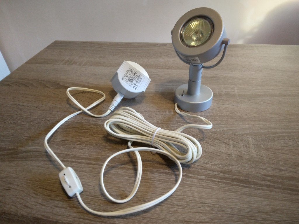 Ikea vintage wandlampje BERYLL - multi draaibaar, Ophalen, Halogeen, GU5.3, Zo goed als nieuw