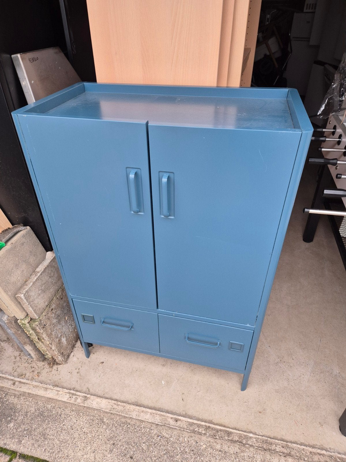 IKEA Idasen Metalen Kastje - Blauw -, Ophalen, Gebruikt