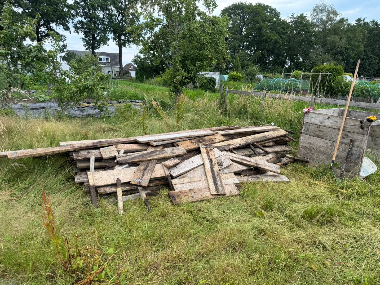 Steigerhout diverse lengtes gratis, Minder dan 3 m³, Ophalen
