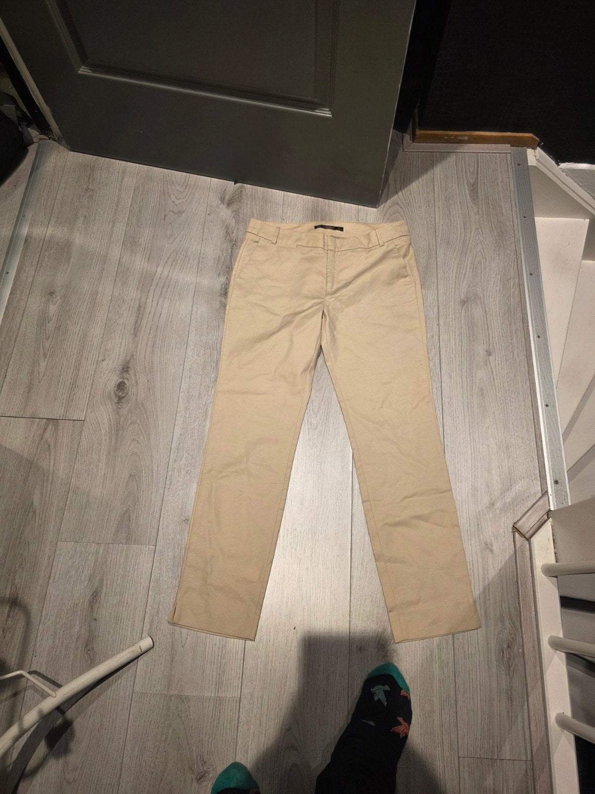 Zara Basic Beige Broek Maat 38, Maat 38/40 (M), Beige, Ophalen of Verzenden, Zo goed als nieuw