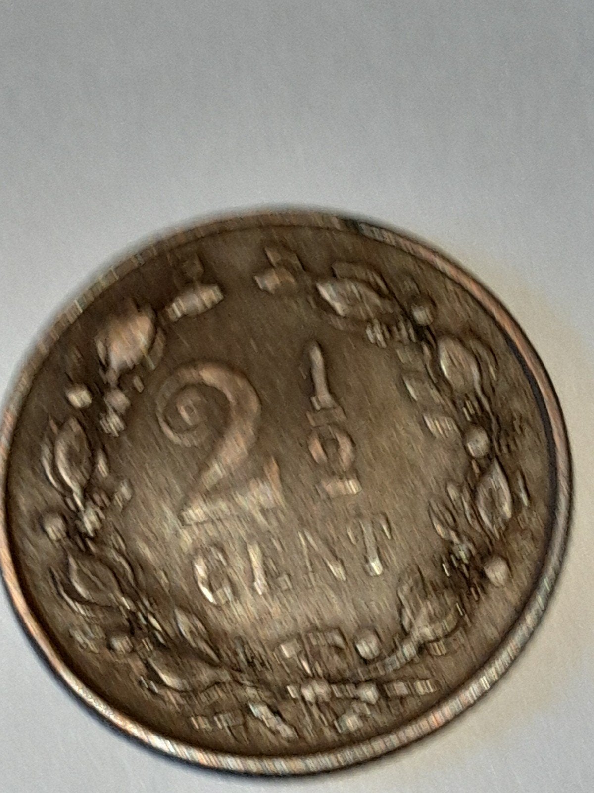 Zeldzame 2 1/2 cent munt uit 1877 - Koning Willem III, Postzegels en Munten, Munten | Nederland, Ophalen of Verzenden