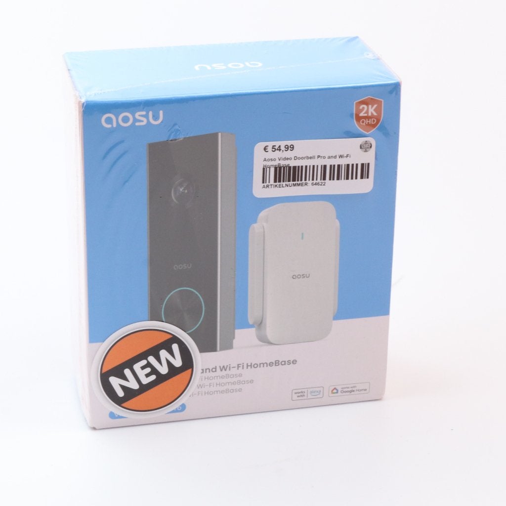 Aoso Video Doorbell Pro and Wi-Fi HomeBase, Flex Ltd., Nieuw, https://flex.com/contact-us, Nobelstraat 10, 5807 GA Oostrum LB, Limburg, Nederland
